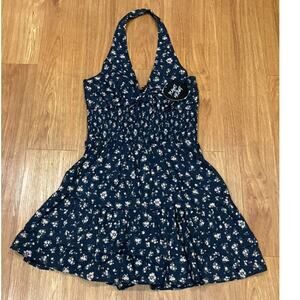 Planet Heart Juniors' FloralPrint Smocked Mini HalterDressXL